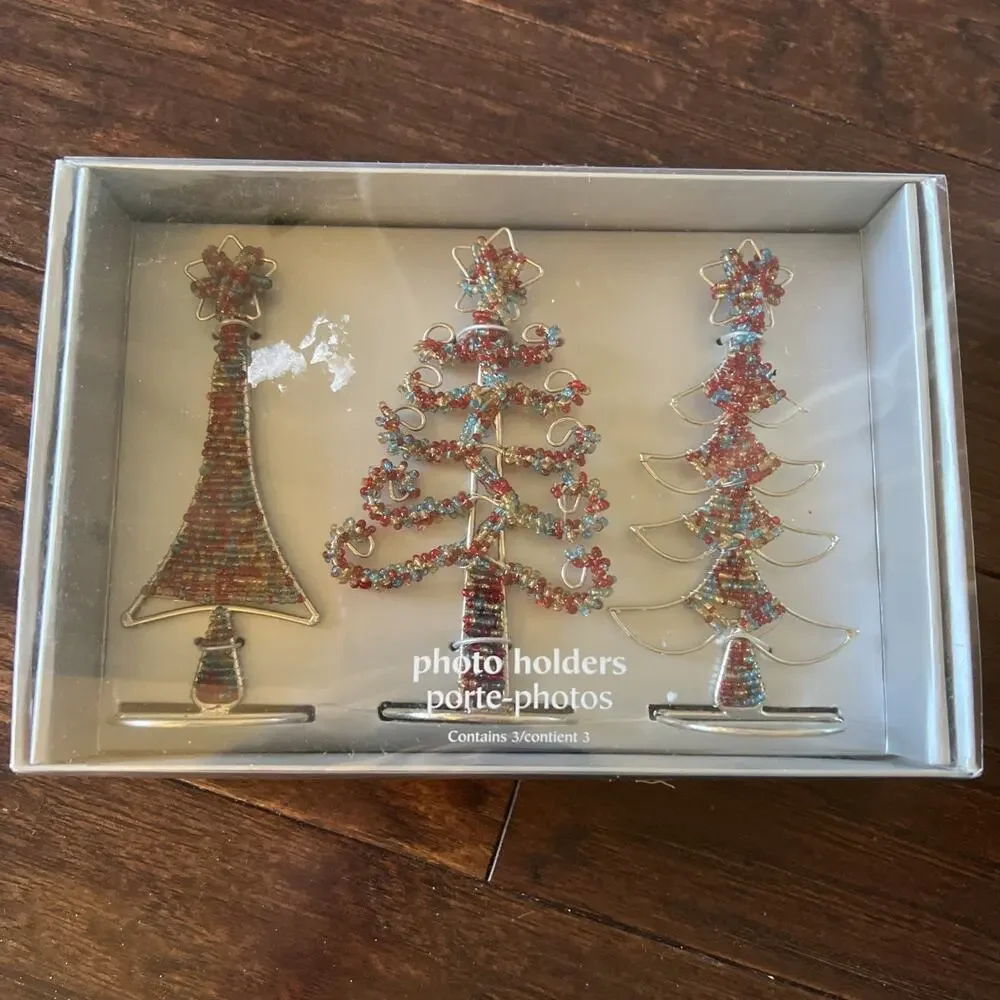 Pier 1 Imports Porte-Photos Christmas Photo Holders - Set Of 3